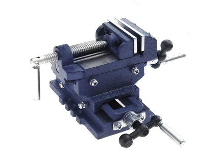 Strojní svěrák, křížový, dvouosý, 75 mm