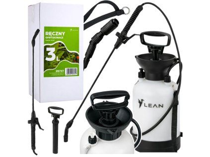 Ruční tlakový postřikovač na zalévání, hnojení a postřik LEAN 3L
