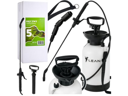 Ruční tlakový postřikovač pro zalévání, hnojení a postřik LEAN 5L