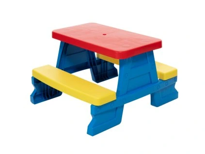 Dětský zahradní stolek s lavičkami Modrý
