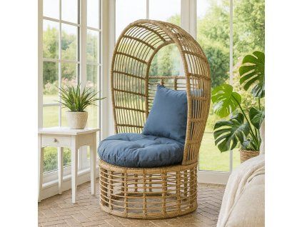 Křeslo z technorattanu Béžové