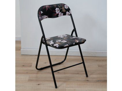 Skládací židle černá