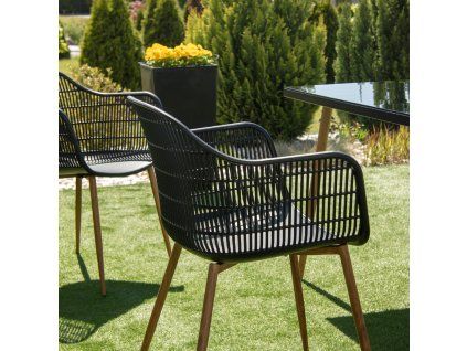 Zahradní židle černá
