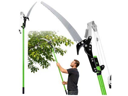 Teleskopický prořezávač na větve 125-240 cm s pilou 2v1