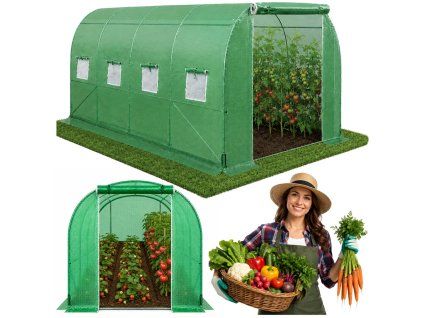 Fóliovník 4,5x2x2 m 9 m² UV Zelený