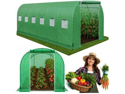 Foliový skleník 10x3x2 m konstrukce 25 mm
