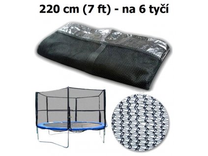 Ochranná síť na trampolínu 220 cm (7 ft) na 6 tyčí 1