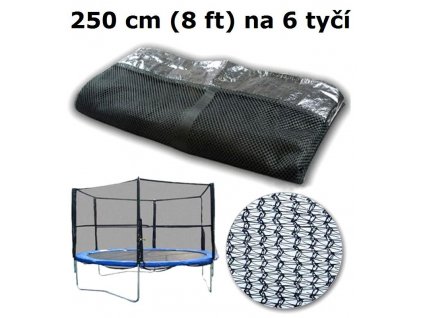 Ochranná síť na trampolínu 250 cm (8 ft) na 6 tyčí 1