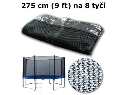 Ochranná síť na trampolínu 275 cm (9 ft) na 8 tyčí 1