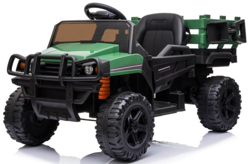 HračkyZaDobréKačky Dětské elektrické autíčko Farmářský Pick-Up zelené PA.BDM0926.ZIE