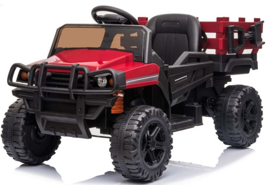 HračkyZaDobréKačky Dětské elektrické autíčko Farmářský Pick-Up červené PA.BDM0926.CR