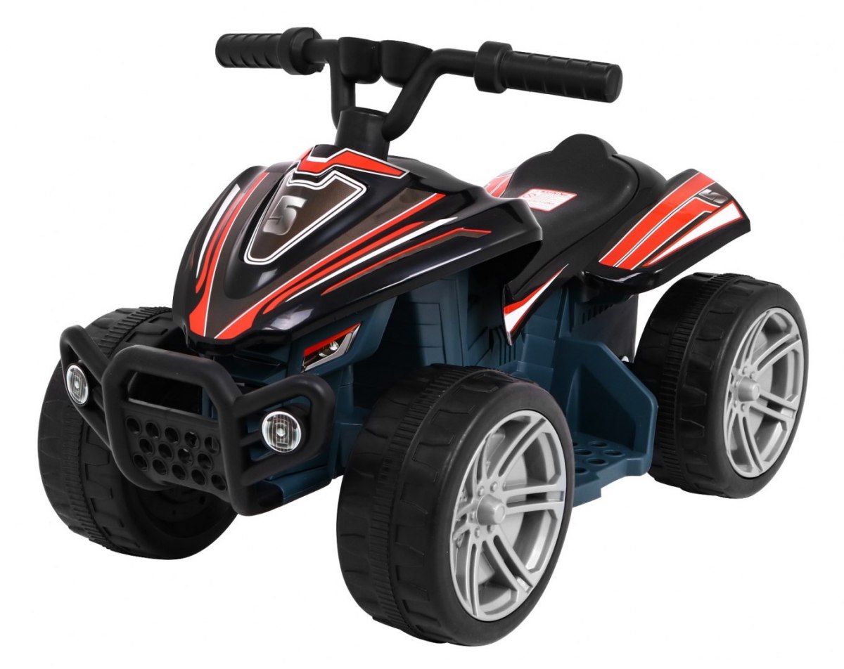 HračkyZaDobréKačky Elektrická čtyřkolka Little Monster černá PA.TR1805.CZ