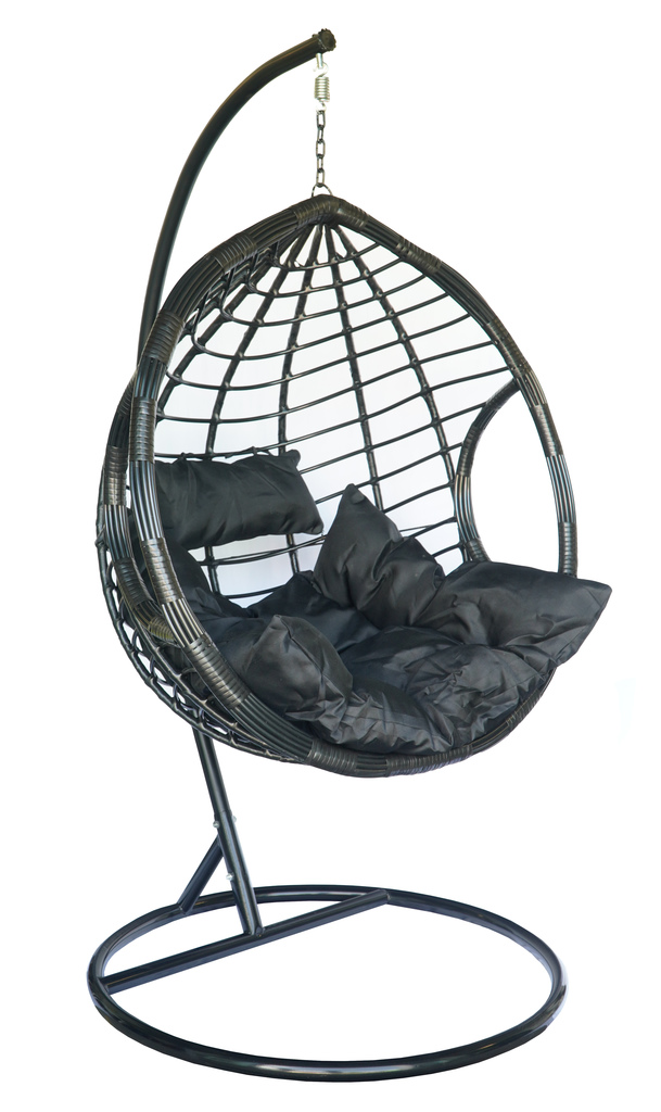 Tomido Zahradní houpací závěsné křeslo Dominikana BLACK L062405-CZ