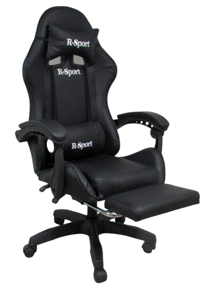 Malatec herní křeslo židle s opěrkou na nohy do 110 kg BLACK K4 K4B