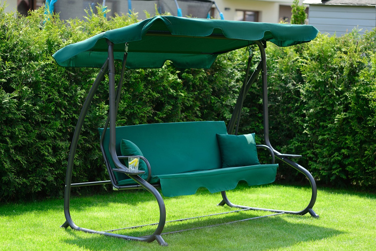 Tomido Zahradní houpačka COMFORT LUX tmavě zelená F181