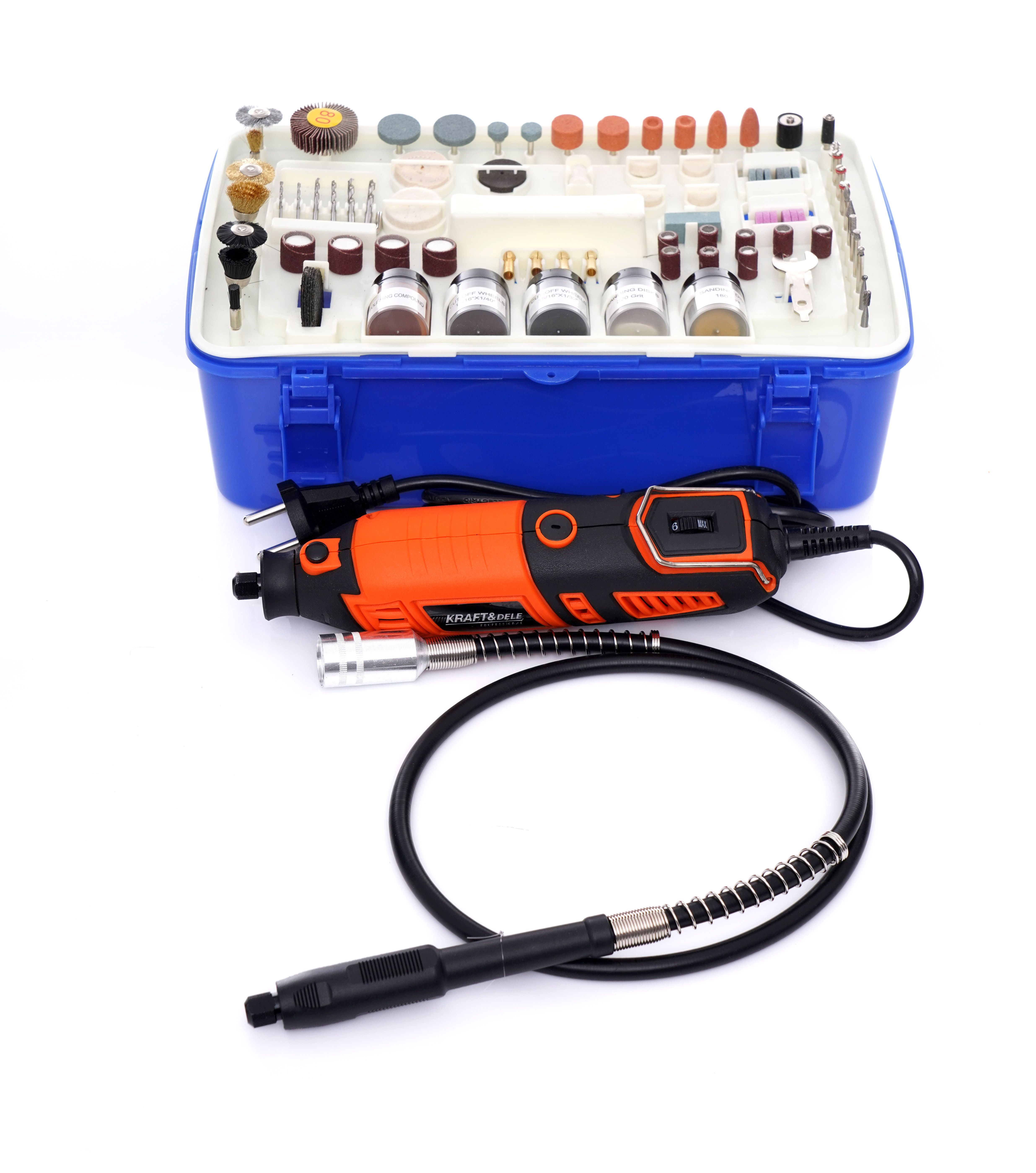Mini bruska 270W + příslušenství 218ks KD10751 KD10751