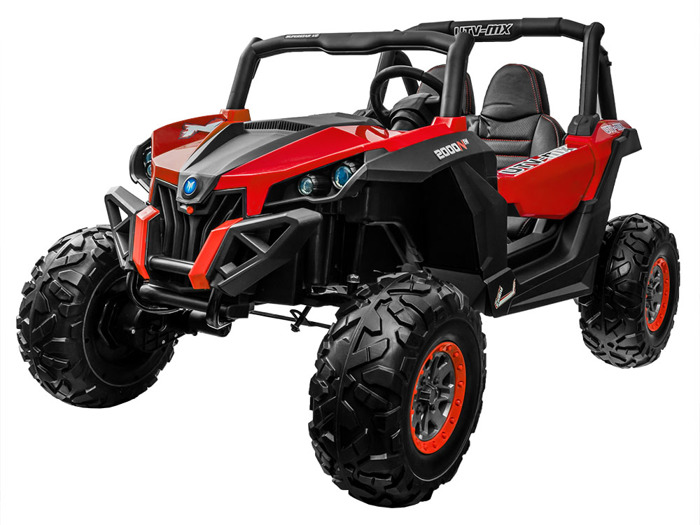 HračkyZaDobréKačky Dětská elektrická bugina 4x4 2.4GHz SuperStar červená PA0161