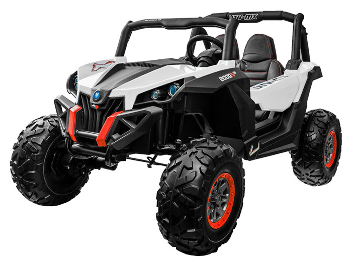 HračkyZaDobréKačky Dětská elektrická bugina 4x4 2.4GHz SuperStar bílá PA.XMX-603.BIA