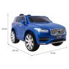 Elektrické autíčko Volvo XC90 2,4 GHz DO klíč dvoumístné, LAK modré