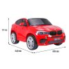 Elektrické autíčko BMW X6 M, 2 místné červené 22