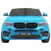 Elektrické autíčko BMW X6 M, 2 místné lakované modré 2