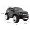 Dětské elektrické autíčko LONG černé