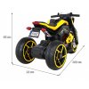 Dětská elektrická motorka Future žlutá 2