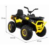Dětská elektrická čtyřkolka X-MAX 607 žlutá