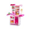 Dětská kuchyňka s dotykovým panelem růžová 9