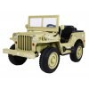 Dětský elektrický vojenský jeep willys 4x4, 4x45W khaki 3