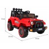 Elektrické terénní autíčko Full Time 4WD červené 2