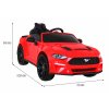 Tomido elektrické autíčko Ford Mustang GT červené 2
