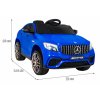 Dětské elektrické autíčko Mercedes GLC 63S 4x4 Small modré 2