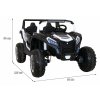 Elektrické autíčko Buggy UTV Strong 24 V-MAX bílé