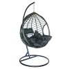 Zahradní houpací závěsné křeslo Dominikana BLACK 2