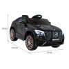 Dětské elektrické autíčko Mercedes GLC 63S 4x4 Small černé lakované