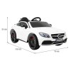 Elektrické autíčko Mercedes Benz C63 AMG bílé 6