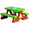 Tomido dětský stůl a židle pro zahradní domeček GREEN