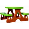 Tomido dětský stůl a židle pro zahradní domeček GREEN