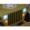 Dětský elektrický vojenský jeep willys SMALL 4x4 béžový 3