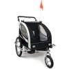 Přívěsný vozík za kolo pro 2 děti Tomido 2v1 BLACK