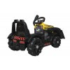 Dětský elektrický traktor s radlicí žlutý 4