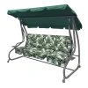 Zahradní houpačka 8078 NEW s motivem listů 3