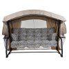 Zahradní houpačka Ravenna Lux Black Edition s moskytiérou a s bočními stolky G050-06IB PATIO