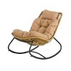 Béžové zahradní houpací křeslo z technorattanu Cedric PATIO 3