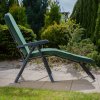 Polohovací zahradní lehátko Modena Oval Black Edition H024-32IB PATIO 2