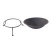 mc4376 cast iron firebowl on metal stand dia70cm 2