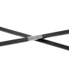 Aga Konstrukce pavilonu nosná, 2x2 m, 3 stěny, černá, Polyethylen 5