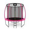 Aga Trampolína SPORT EXCLUSIVE, Kompletní, 250 cm, Růžová, vnitřní síť, žebřík, nosnost 120 kg, venkovní