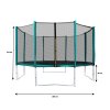 k14736 aga sport pro trampolina 366 cm tmave zelena ochranna sit zebrik 5